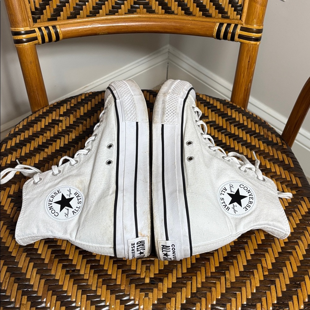 Converse Chuck Taylor All Star Lift Platform Sneakers Sz 10 - Picture 5 of 7